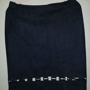 Essentials Midnight Black Pencil Skirt